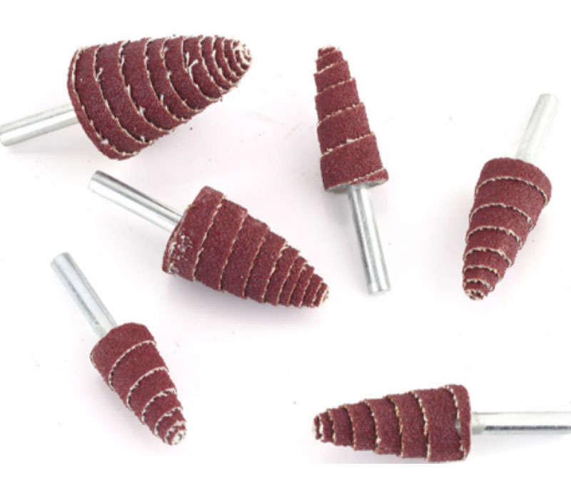 錐形螺旋砂布磨頭